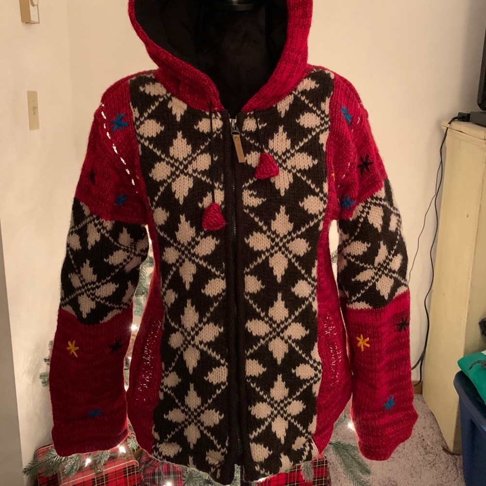 Stunning Kyber Outerwear Wool Sweater Jacket Sz S